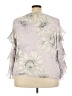 Vince Camuto 100% Polyester Gray 3/4 Sleeve Blouse Size 3X - photo 2