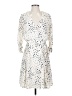 Habitual 100% Polyester Print Ivory Cocktail Dress Size XS (0) - photo 1