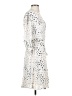 Habitual 100% Polyester Print Ivory Cocktail Dress Size XS (0) - photo 4