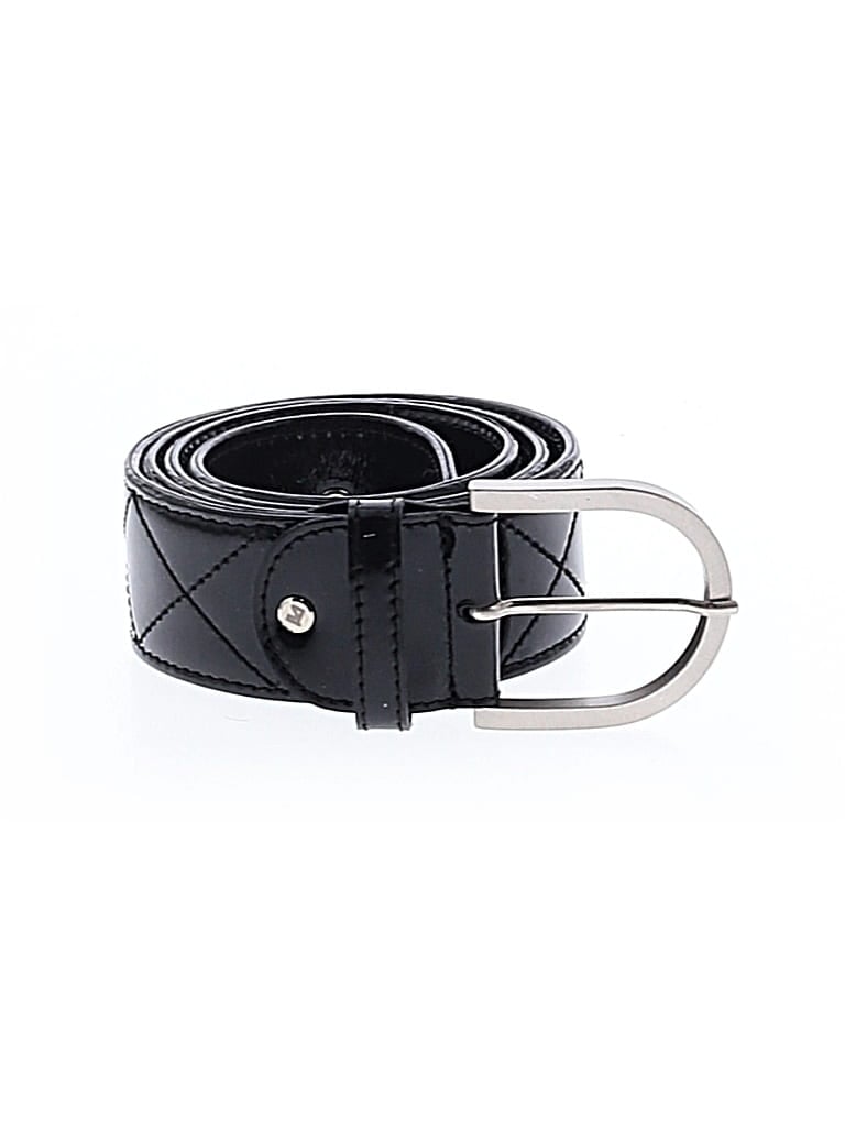 Pre-owned Tailored Sportsman Leather Belt In Black