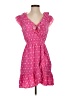 J.Crew 100% Polyester Hearts Pink Casual Dress Size 0 - photo 1