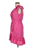 J.Crew 100% Polyester Hearts Pink Casual Dress Size 0 - photo 5