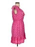 J.Crew 100% Polyester Hearts Pink Casual Dress Size 0 - photo 4