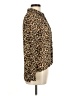 Divided by H&M Animal Print Brown Long Sleeve Blouse Size 6 - photo 4