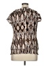 Cato Brown Short Sleeve Blouse Size XL - photo 2