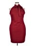 Alexia Admor Solid Burgundy Cocktail Dress Size XL - photo 1