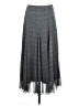 Coldwater Creek 100% Polyester Chevron-herringbone Gray Formal Skirt Size XS - photo 1
