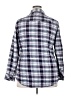 Matchstick 100% Cotton Plaid Blue Long Sleeve Button-Down Shirt Size XXL - photo 2