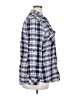 Matchstick 100% Cotton Plaid Blue Long Sleeve Button-Down Shirt Size XXL - photo 4