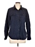 Gap Outlet Polka Dots Blue Long Sleeve Button-Down Shirt Size L - photo 1
