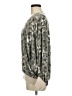 White Birch Silver Long Sleeve Blouse Size M - photo 5