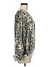 White Birch Silver Long Sleeve Blouse Size M - photo 4