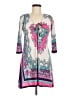 White Mark Paisley Pink Casual Dress Size M - photo 1