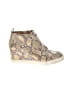 Linea Paolo Animal Print Gold Sneakers Size 8 - photo 1