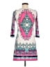 White Mark Paisley Pink Casual Dress Size M - photo 2