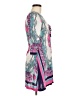 White Mark Paisley Pink Casual Dress Size M - photo 4