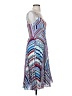 Parker 100% Polyester Print Blue Casual Dress Size XS (estimated) - photo 4