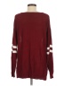Unbranded 100% Viscose Color Block Burgundy Pullover Sweater Size M - photo 2