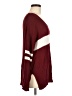 Unbranded 100% Viscose Color Block Burgundy Pullover Sweater Size M - photo 4