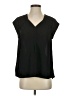 Black Rainn 100% Polyester Black Short Sleeve Blouse Size S - photo 1