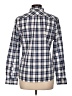 UNTUCKit 100% Cotton Checkered-gingham Blue Long Sleeve Button-Down Shirt Size 12 - photo 2