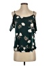 Kaileigh Teal Sleeveless Blouse Size S - photo 1