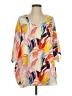Adrienne Yellow 3/4 Sleeve Blouse Size S - photo 1