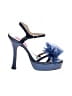 Custommade 100% Leather Blue Heels Size EU 40 - photo 1