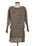 Shein 100% Polyester Metallic Gray Brown Pullover Sweater Size S - photo 2