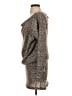Shein 100% Polyester Metallic Gray Brown Pullover Sweater Size S - photo 5