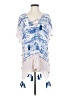 Surf Gypsy 100% Rayon Blue Short Sleeve Blouse Size S - photo 1