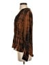 A.L.C. 100% Silk Brown Long Sleeve Silk Top Size 2 - photo 5