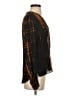 A.L.C. 100% Silk Brown Long Sleeve Silk Top Size 2 - photo 4