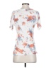 Splendid 100% Lyocell Floral White Short Sleeve T-Shirt Size S - photo 2