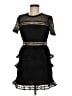 Aqua 100% Polyester Black Cocktail Dress Size M - photo 1