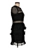 Aqua 100% Polyester Black Cocktail Dress Size M - photo 4