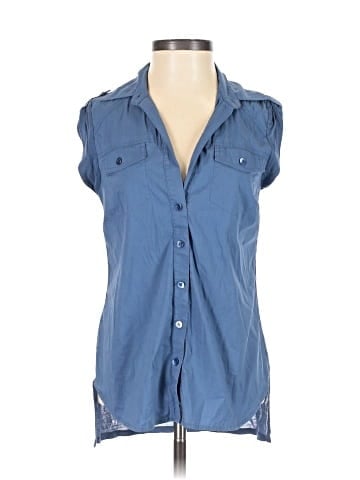 BCBGMAXAZRIA Sleeveless Button-Down Shirt (view 1)