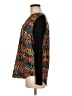 Kensie 100% Polyester Chevron-herringbone Stripes Graphic Orange Long Sleeve Blouse Size M - photo 5