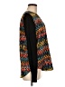 Kensie 100% Polyester Chevron-herringbone Stripes Graphic Orange Long Sleeve Blouse Size M - photo 4