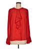 Eva Longoria 100% Polyester Red Long Sleeve Blouse Size M - photo 1