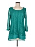 JM Collection 100% Polyester Teal 3/4 Sleeve Blouse Size M - photo 1