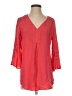 Chico's 100% Viscose Red 3/4 Sleeve Blouse Size S - photo 1
