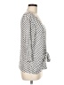 NY Collection Gray 3/4 Sleeve Top Size M - photo 4