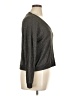 Hippie Rose Metallic Gray Pullover Sweater Size XL - photo 4