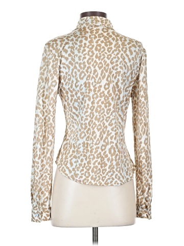 h&g Long Sleeve Silk Top (view 2)