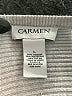 Carmen Carmen Marc Valvo Silver Pullover Sweater Size L - photo 7