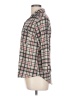 Love Scarlett Plaid Gray 3/4 Sleeve Blouse Size L - photo 5