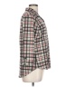 Love Scarlett Plaid Gray 3/4 Sleeve Blouse Size L - photo 4
