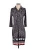 Max Studio Print Blue Casual Dress Size S - photo 1