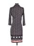 Max Studio Print Blue Casual Dress Size S - photo 2